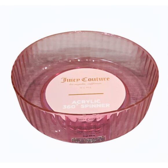 Juicy Couture Home Pink Acrylic 360° Spinner - Picture 2 of 8
